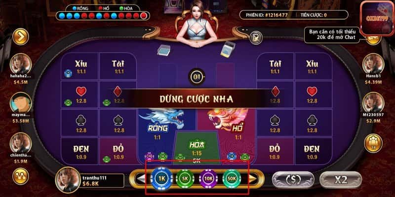 Rồng hổ - Game bài cuốn hút hàng đầu tại casino Oxbet